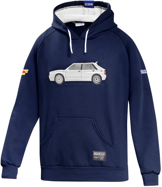 Sparco Lancia HF Delta Hoodie - Wit/Rood - Maat S van Sparco — afbeelding 2