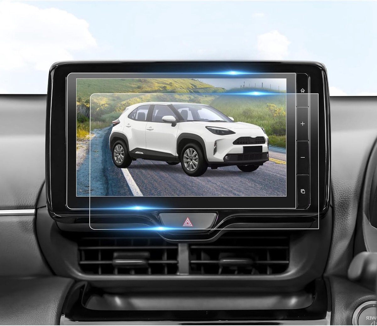 Navigatie Touchscreen Bescherming voor Toyota Yaris Cross en Aygo X (2021-2025) - 9 Inch, 9H Krasbestendig, Gehard Glas, Accessoires voor Auto Navigatie