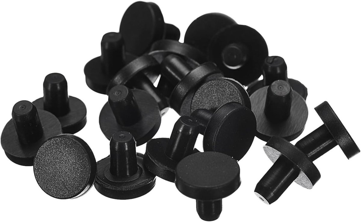 20 Stuks Siliconen Gatpluggen - Waterdichte Rubber Stoppen en Afdichtingsdoppen voor 5 mm Flespijpen en Gaten, Zwart
