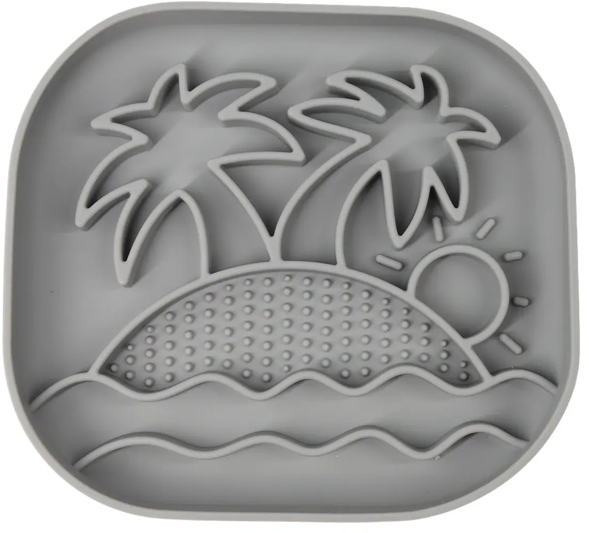 Slowfeeder hond - Bloom Palm - Anti-schrokbak - Grijs