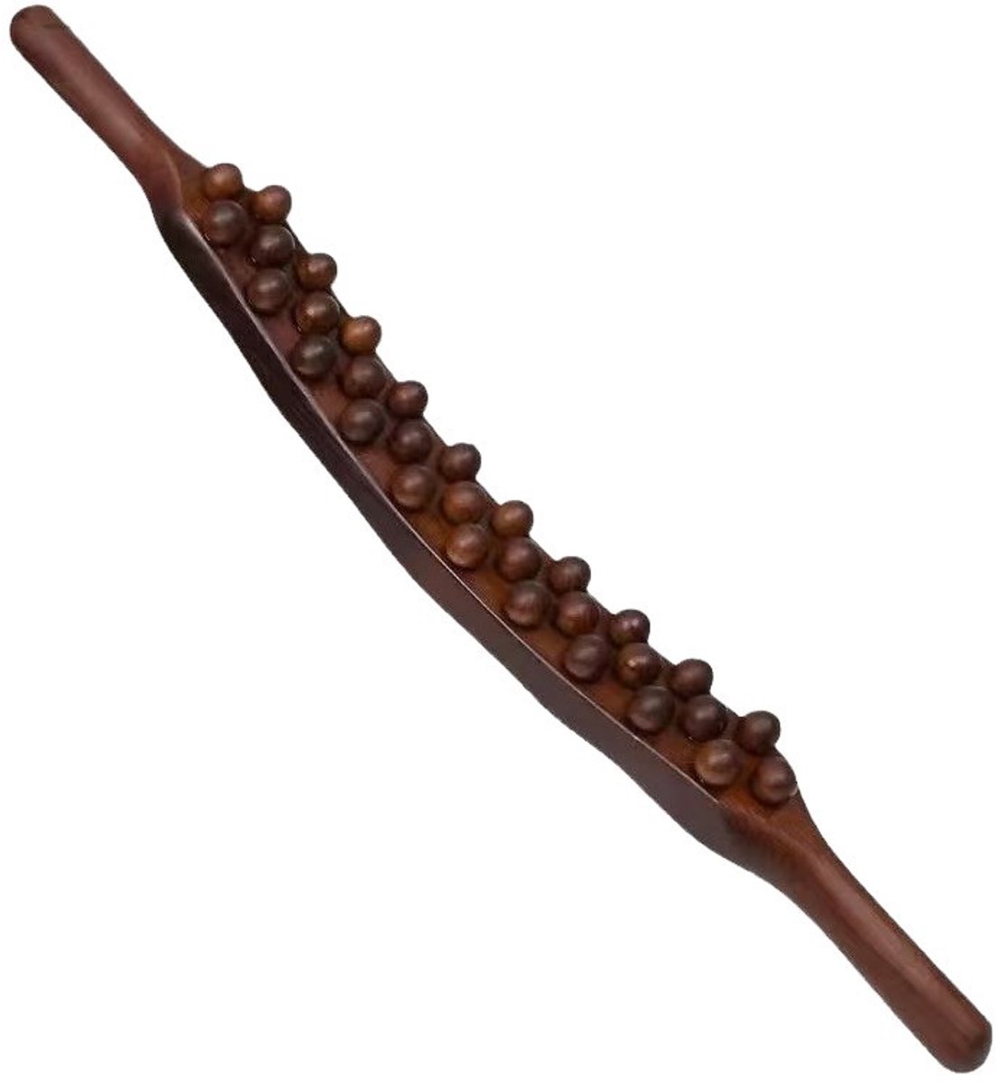 37-Kralen Massage Stok - Dubbele Rij, Hars, Voor Lichaamsmassage en Meridiaan Stimulatie