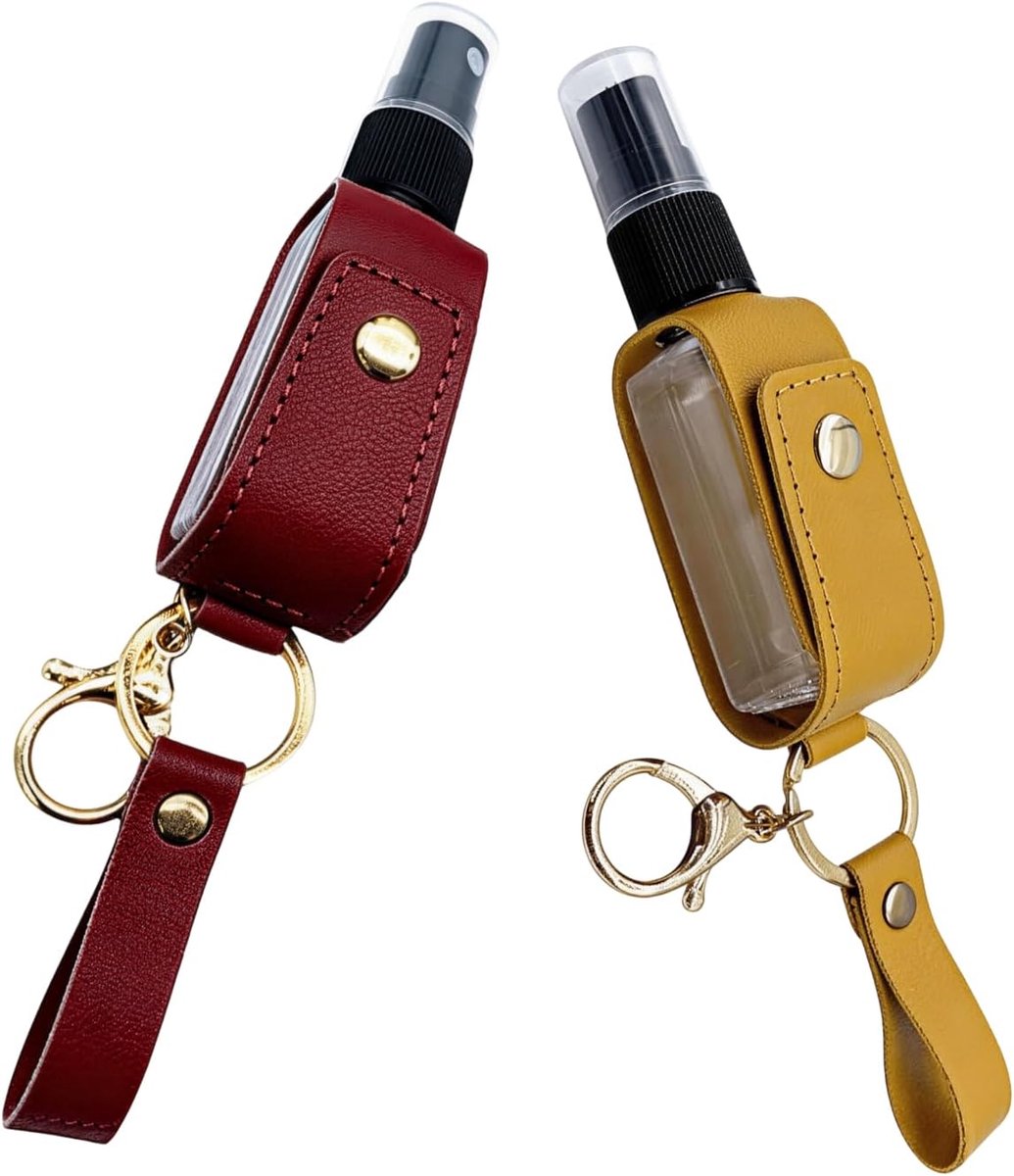 Reisflesjes Set - Navulbare Flesjes - Voor Shampoo en Lotion - Siliconen - Set van 2 - 30 ml - rood en geel - van Imperatoris