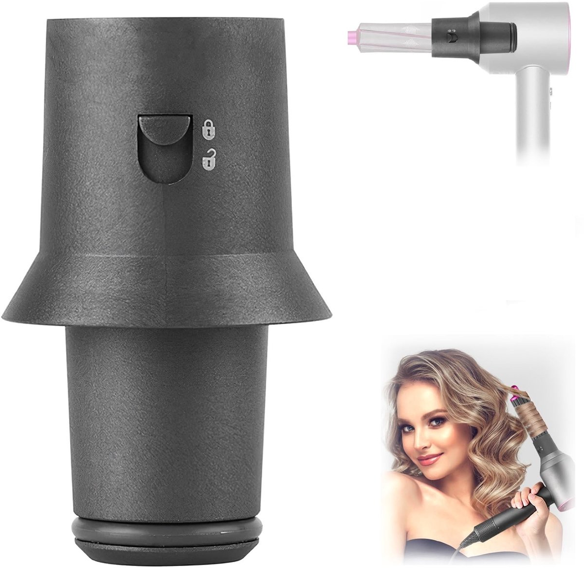 Dailygoody - Haardroger-reserveadapter - Verbeterde versie - Compact formaat - Geschikt voor Dyson haardrogers - Hoogwaardige materialen - Duurzaam en...