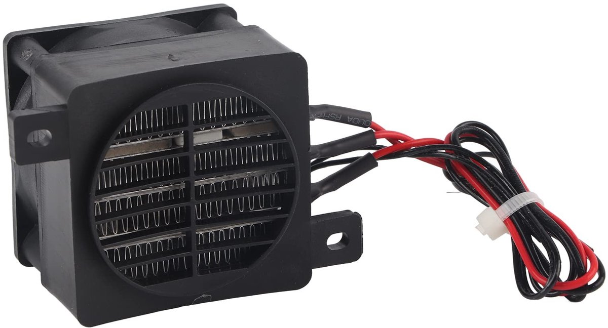 Dailygoody - Elektrische Keramische Verwarming - PTC Heater met Ventilator - 220V 300W - Compact en Efficiënt - Ideaal voor Thuisgebruik - Kleur Wit