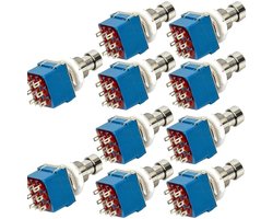 Dailygoody - Voetschakelaar - 3Pdt 9-Poorts - Geluidskwaliteit en Led