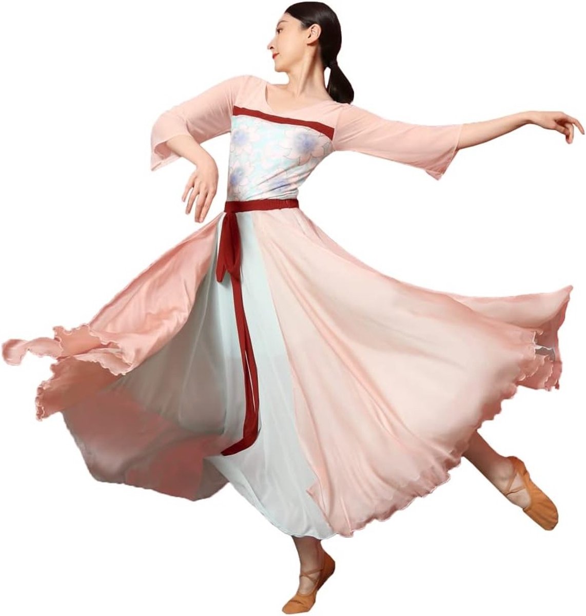 Elegante Hanfu jurk voor vrouwen - Traditioneel Chinees kostuum voor optredens en cosplay, gemaakt van hennep