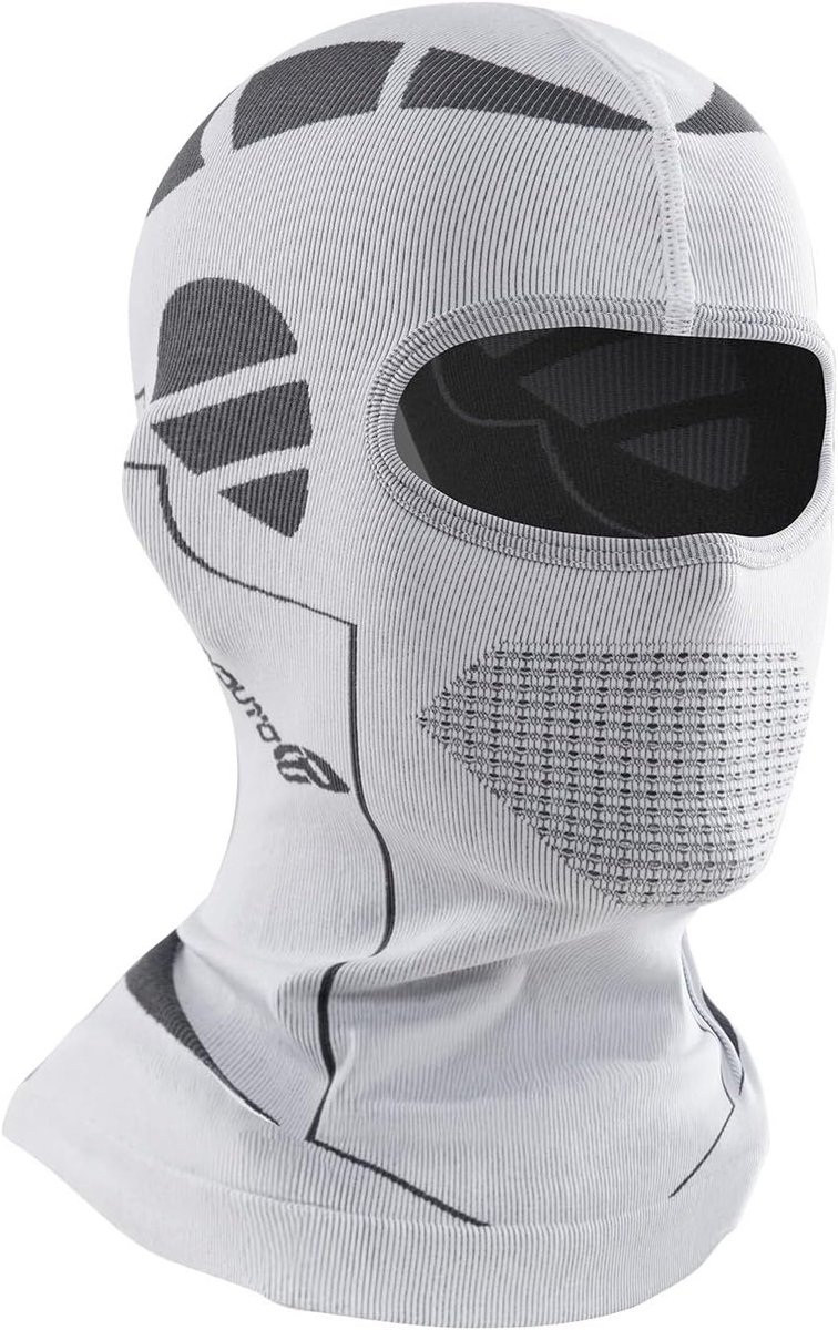 Ademend en Warm Balaclava voor Motorfiets en Skiën - Winddicht Volledige Gezichtsmasker voor Fietsers en Wintersporters, Grijs