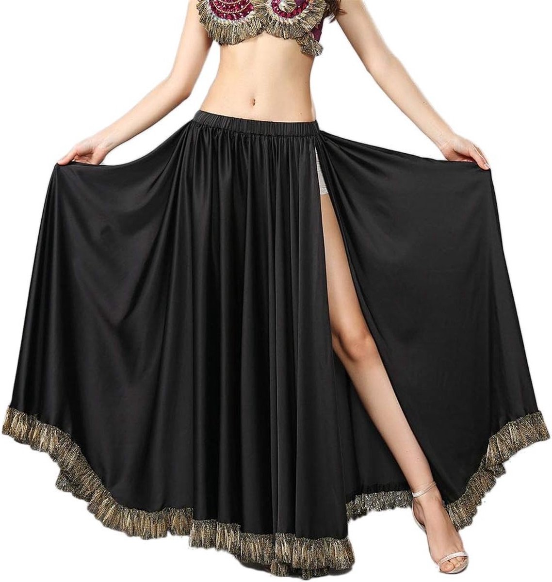 Flamenco Lange Rok voor Vrouwen - Maxi Rok voor Buikdans en Oriëntaalse Dans - Elegante Dansoutfit