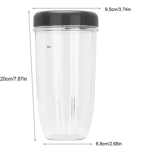Dailygoods - Spare Parts Set - Herbruikbaar - Voor Nutri 900 W Mixer - Inclusief Cup en Lid - Duurzaam en Veilig - Geschikt voor Keuken - 18oz 24oz 32oz van Dailygoods — afbeelding 4
