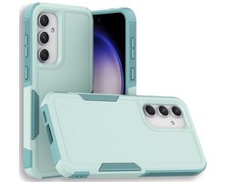Stevige, schokbestendige hoes Geschikt voor Samsung Galaxy S23 FE, Geschikt voor Galaxy S23 FE-telefoons (mintgroen).