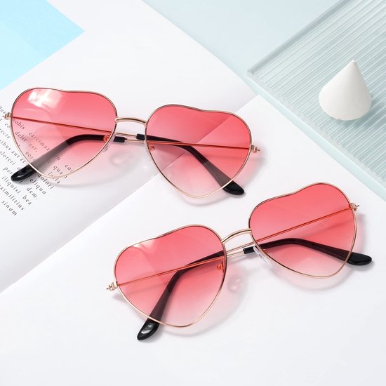 Dailygoods - Hippy Specs Zonnebril - Retro Festival Bril - 100% UV-bescherming - Snoepkleur - Funky Accessoires - Geschikt voor Kinderen - Hippe Bril van Dailygoods — afbeelding 2