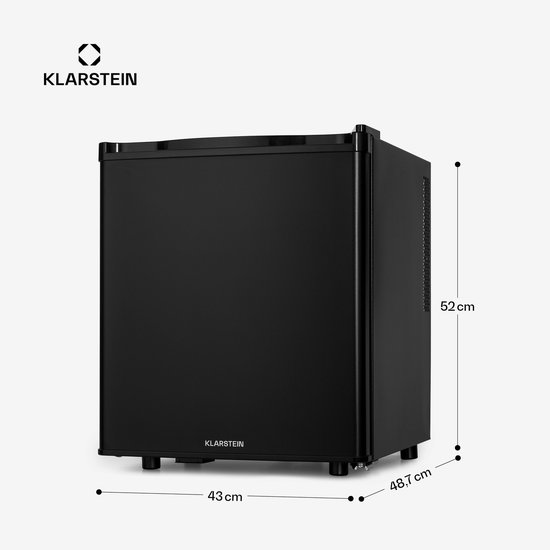 Klarstein Minibar minikoelkast voor op de kamer, minikoelkast voor drankjes, snacks en cosmetica, kleine , kleine en stille koelkast, verstelbare planken, kleine Skincar koelkast 5-22°C, 45L - 26 dB - voor Kantoor - Compact Vrijstaand van Klarstein — afbeelding 3