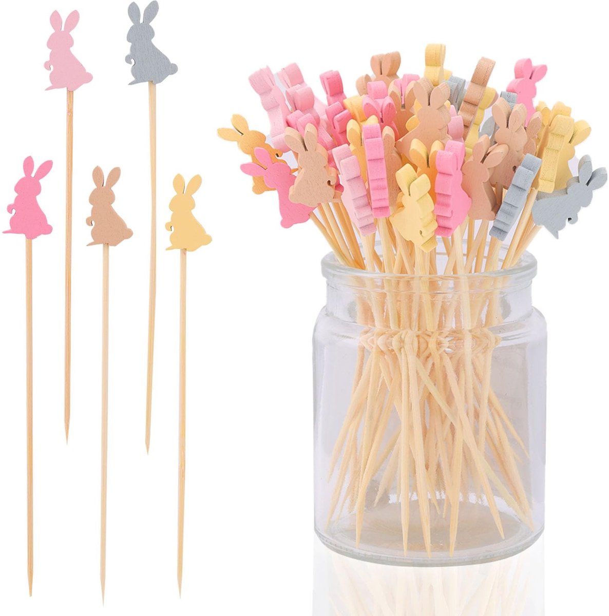 Cocktailkeuzes - Houten decoratie - set van 200 stuks