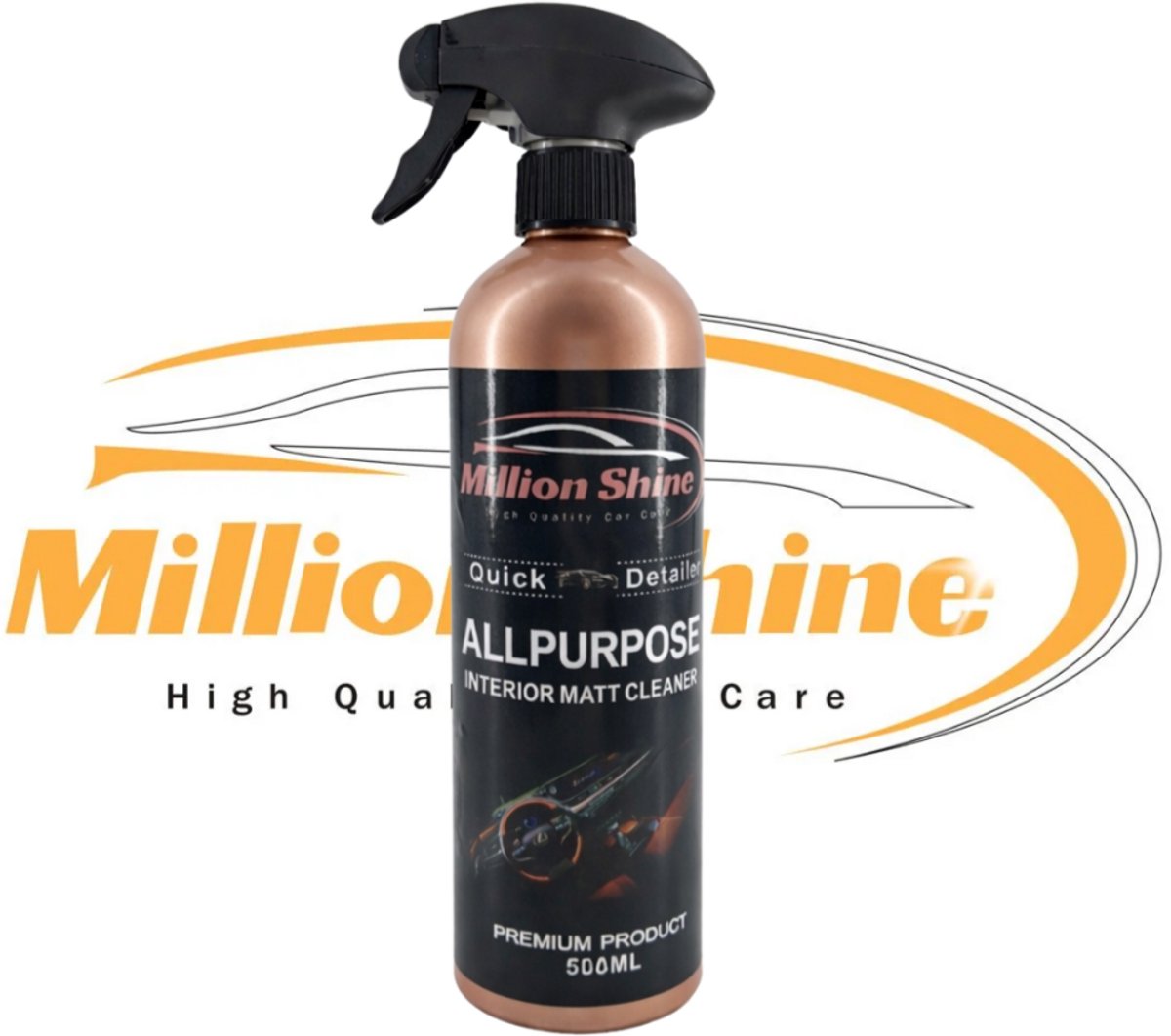 MillionShine - All Purpose interior matt cleaner - 500ML - interieur reiniger - schoonmaak