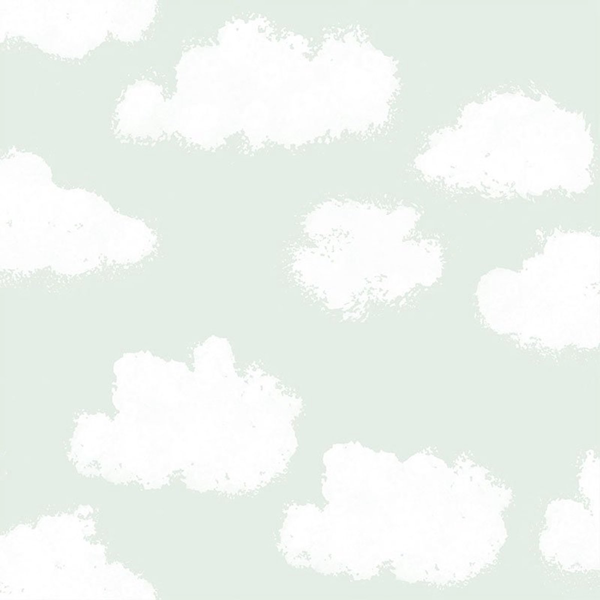 INGK Behang - Puck & Rose - Kinderbehang - Wolk Groen