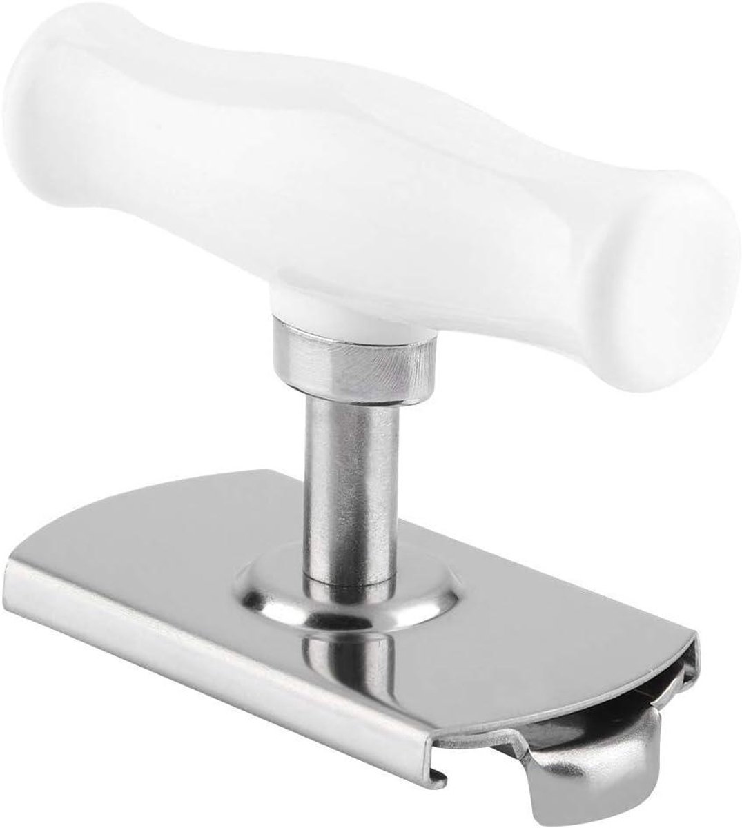 Potdekselopener - Potopener Blikopener - Keuken Gebruik - Verstelbaar Ontwerp - 2.4-10.2cm - Wit