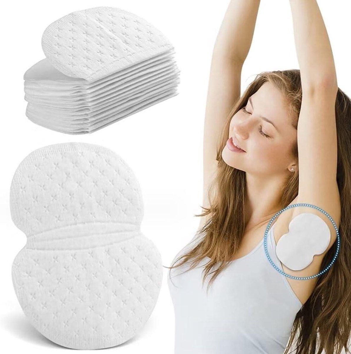 Okselpads Zweetpads - Zweetabsorberende Pads - Kleding Beschermen - Zelfklevend en Onzichtbaar - 120 stuks - Wit