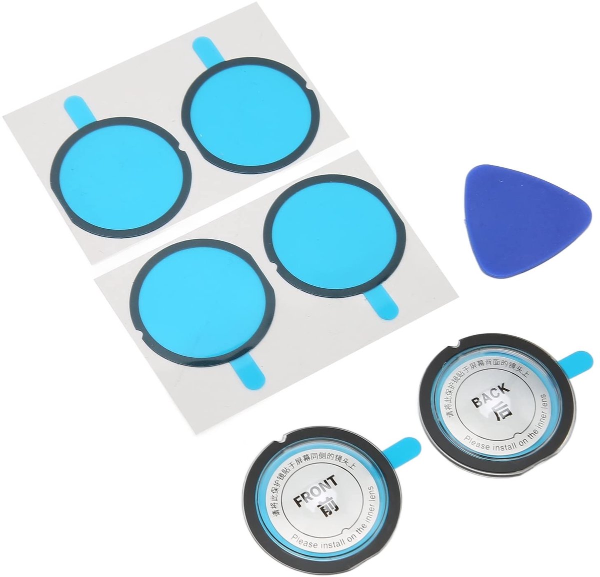 Allecto - Zelfklevende Lensbescherming - Beschermingsset voor Insta360 X3 - Krasbestendige Lens - Optisch Glas - Perfecte Pasvorm - Geschikt voor A...