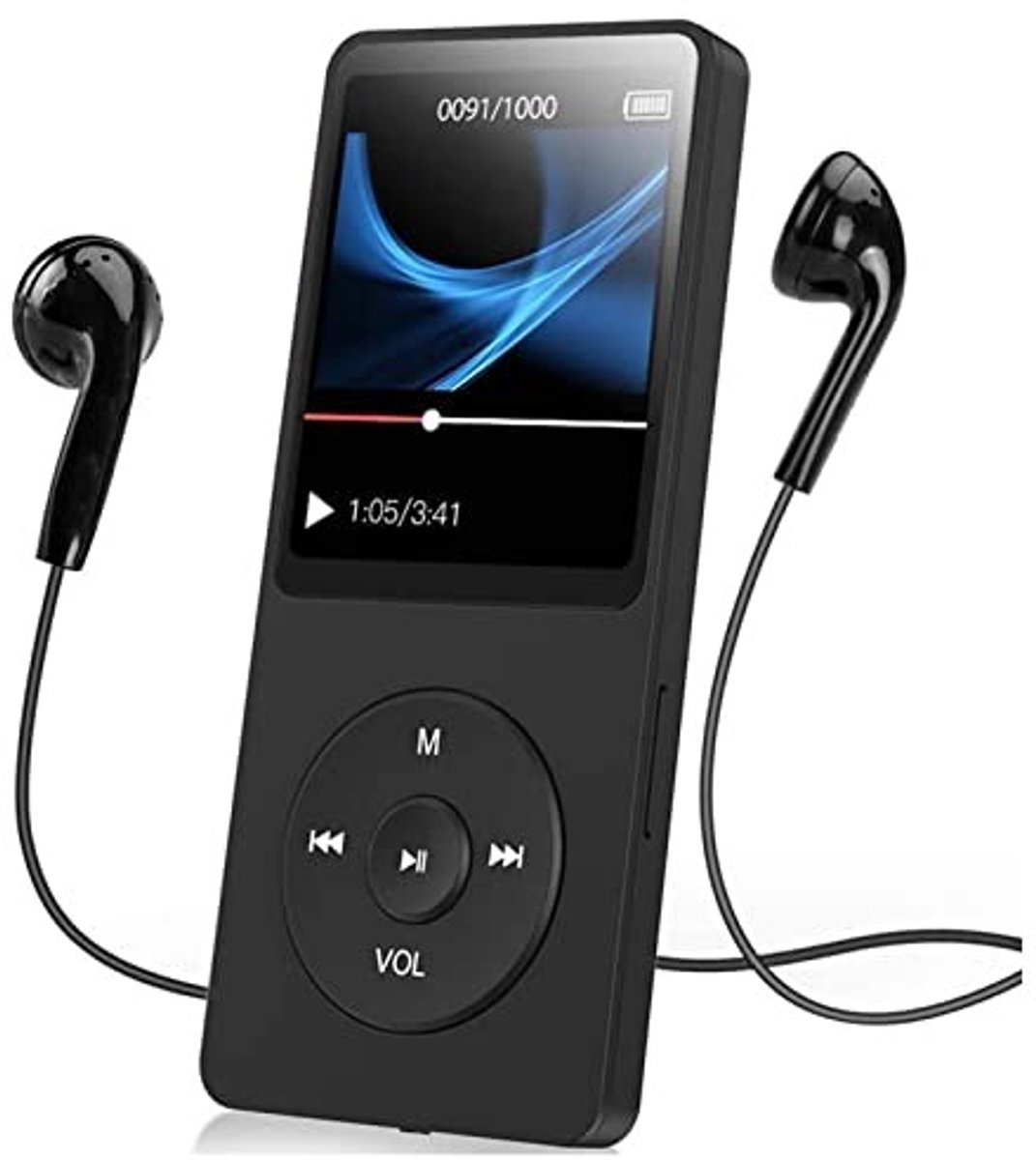 Allecto - MP3-speler - Bluetooth 5.0 - Spraakrecorder - 16GB - FM-radio - Geschikt voor Sporten - Compact en lichtgewicht