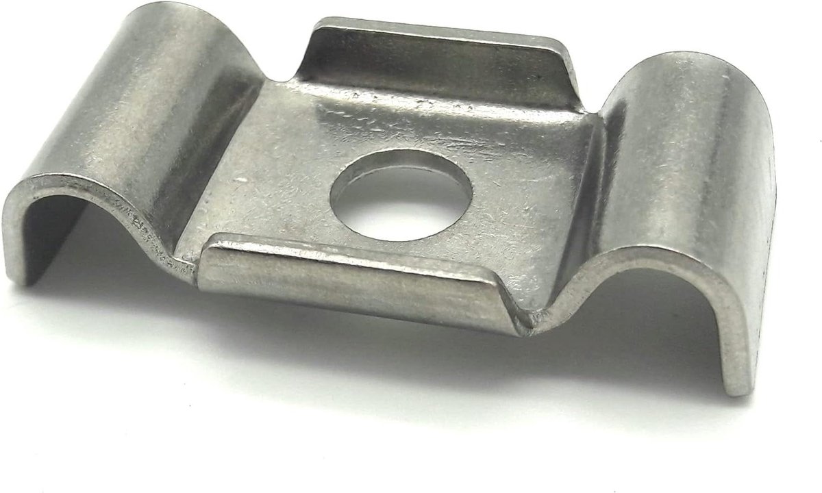 Mattenbevestiging 20 stuks - Klemlus hekwerk - Hekwerk monteren - Roestvrij staal - 50 mm