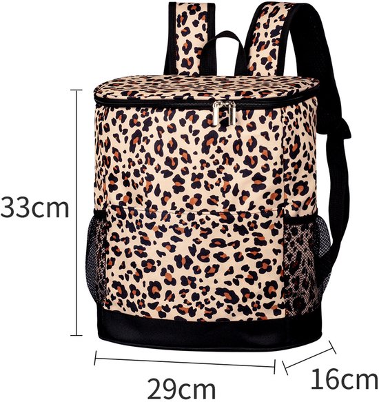 Tas-Picknicktas-Koelrugzak Geïsoleerd - 16 Liter voor 30 Blikjes - Lekvrije Koeltas Rugzak - Backpack Cooler voor Picknick, Strand, Wandelen en Werk - Soft Cooler Bag - Lichtgewicht en Comfortabel — afbeelding 2