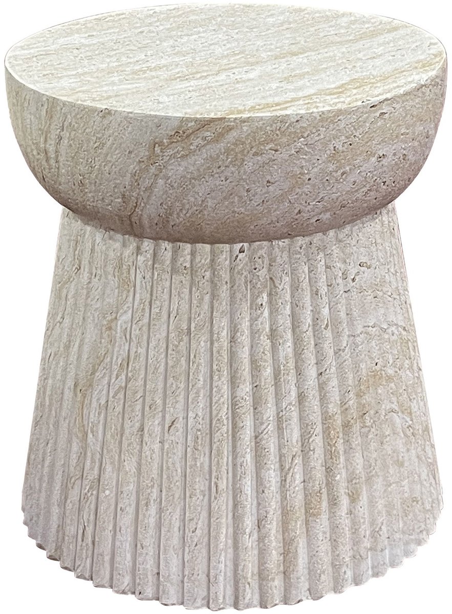 House Nordic Sidetable Bonn Naturel Ø37cm