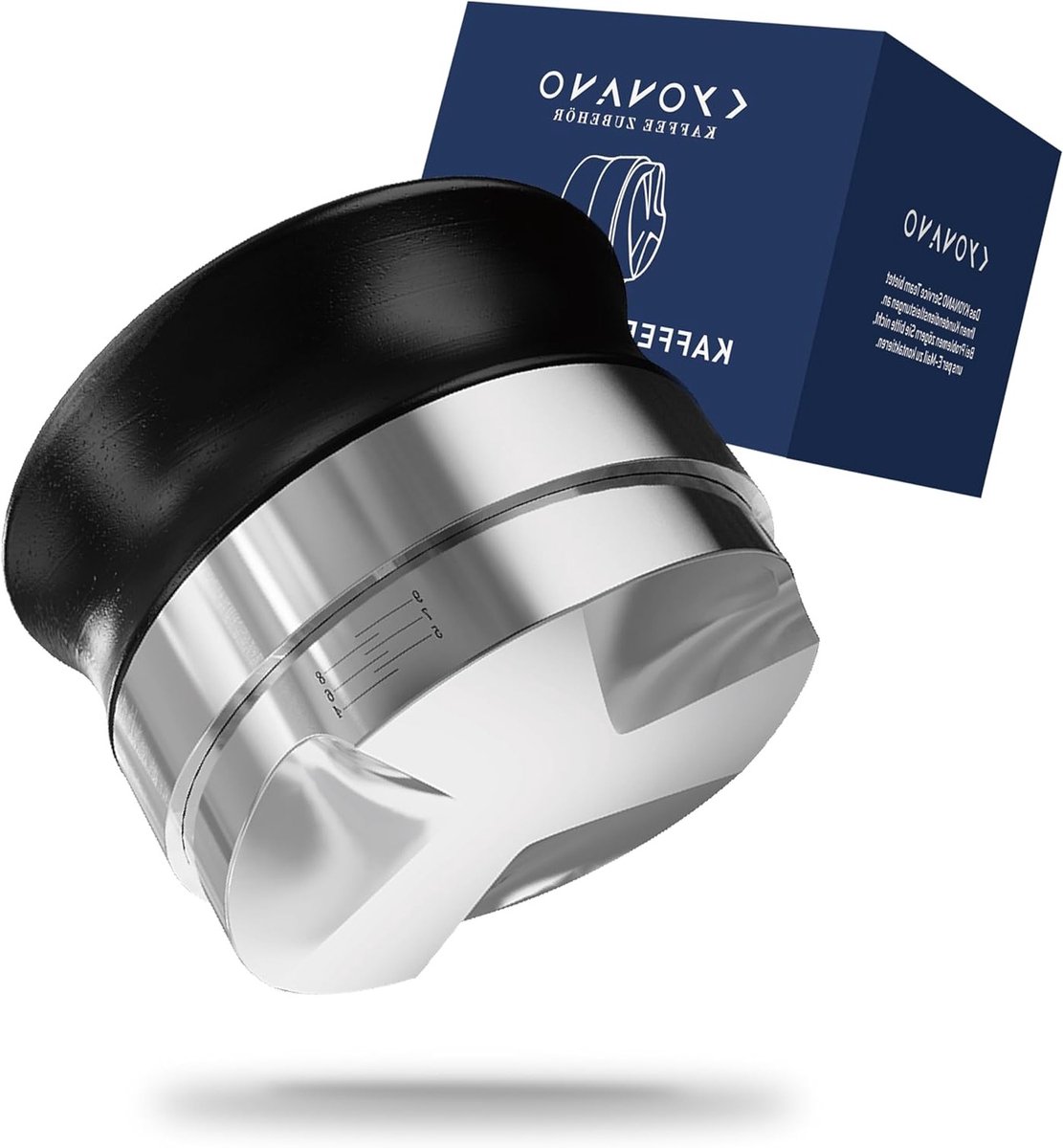 Espresso Compensatietool 51mm voor Perfecte Koffie Extractie en Verdeling in Zwart