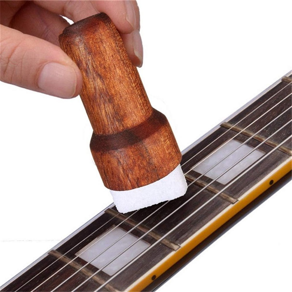 Elektrische Gitaar en Bas Snaar Reiniger - Instrument Body Schoonmaak Tool voor Snaren en Hout