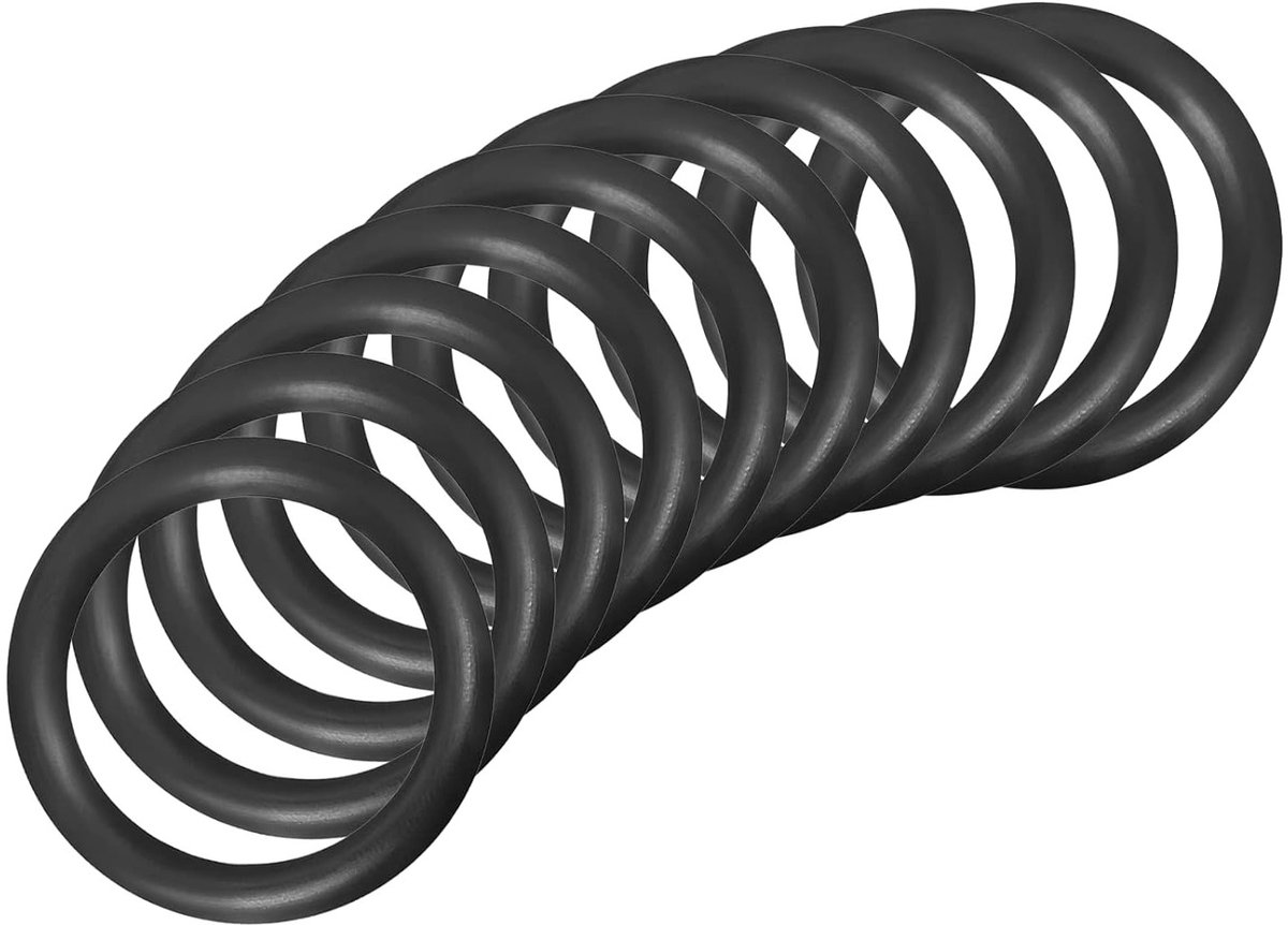 Pack van 10 Nitril Rubber O-Ringen, 40 x 30 x 5 mm, voor Kraan, Loodgieter en Reparaties, Zwart
