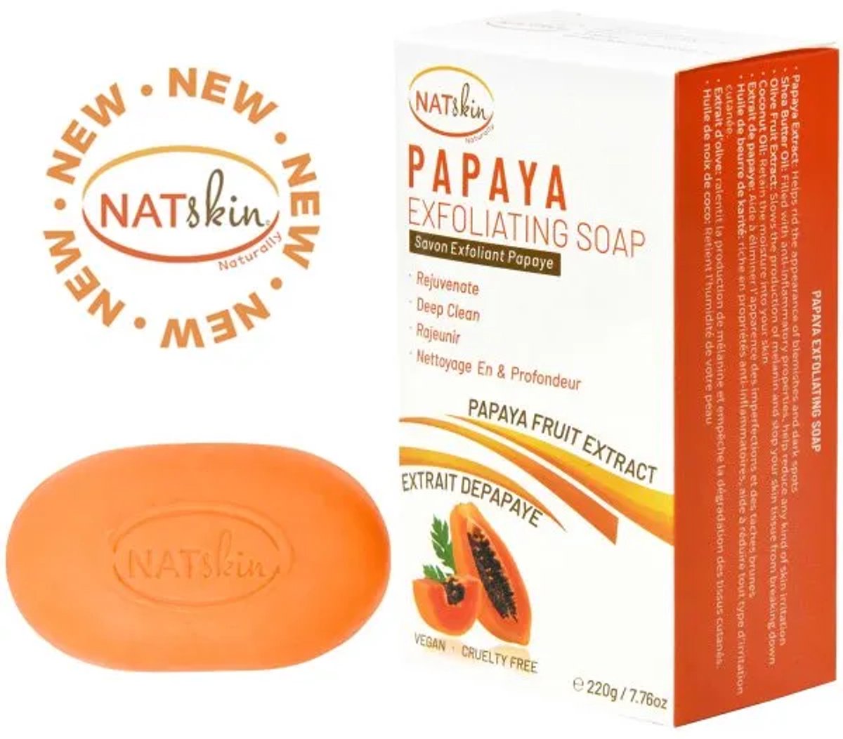 Nat Skin Papaya Exfoliating Soap