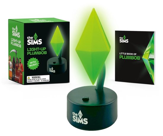 De Sims licht-up Plumbob met muziek, inclusief handleiding.