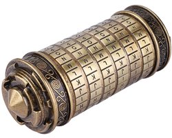 Allecto - Cryptex-slot - Retro puzzeldoos - Voor verrassingen - Brons - Voor waardevolle spullen - Perfect als cadeau - Voor sieraden en sleutels