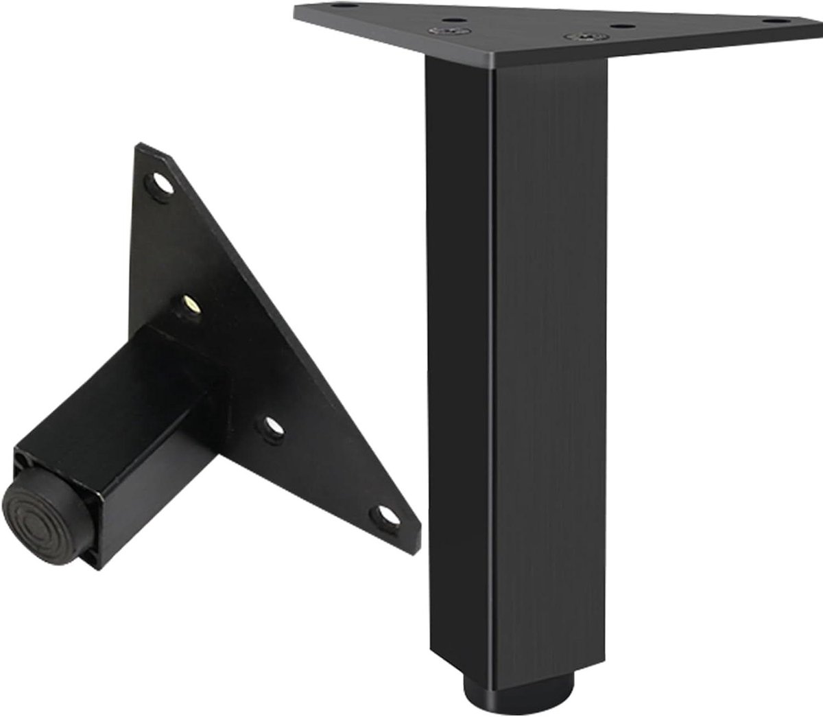 Tafelpoten - Meubelpoten Bankpoten - Meubels Verhogen - Verstelbare Hoogte - 23 cm - Zwart