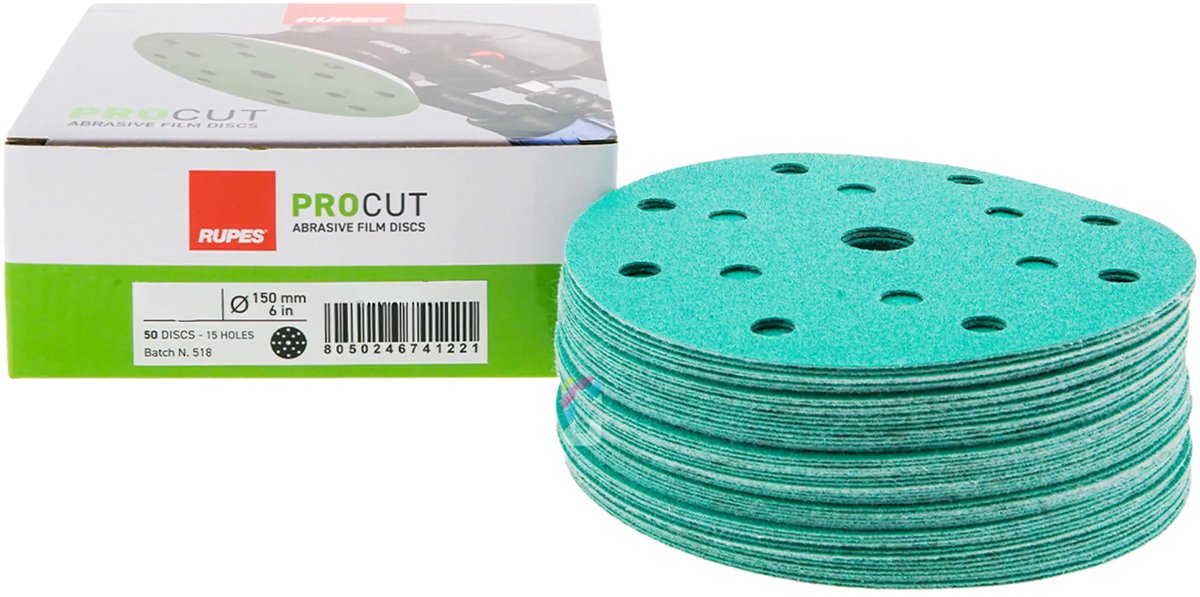 RUPES ProCut 150mm - 15 holes P240 - 50 pieces