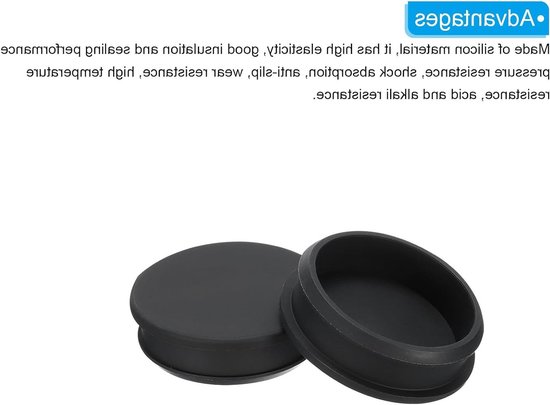 Dailygoods- Gatstoppers 54,6 mm - Siliconen - Waterdicht - Afdichtingspluggen - Rubber - Geschikt voor instrumenten - Rubberstop van Dailygoods — afbeelding 2