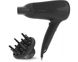 Carmen HD1695 - Föhn - 1700W - Diffuser - Coolshot functie - Zwart