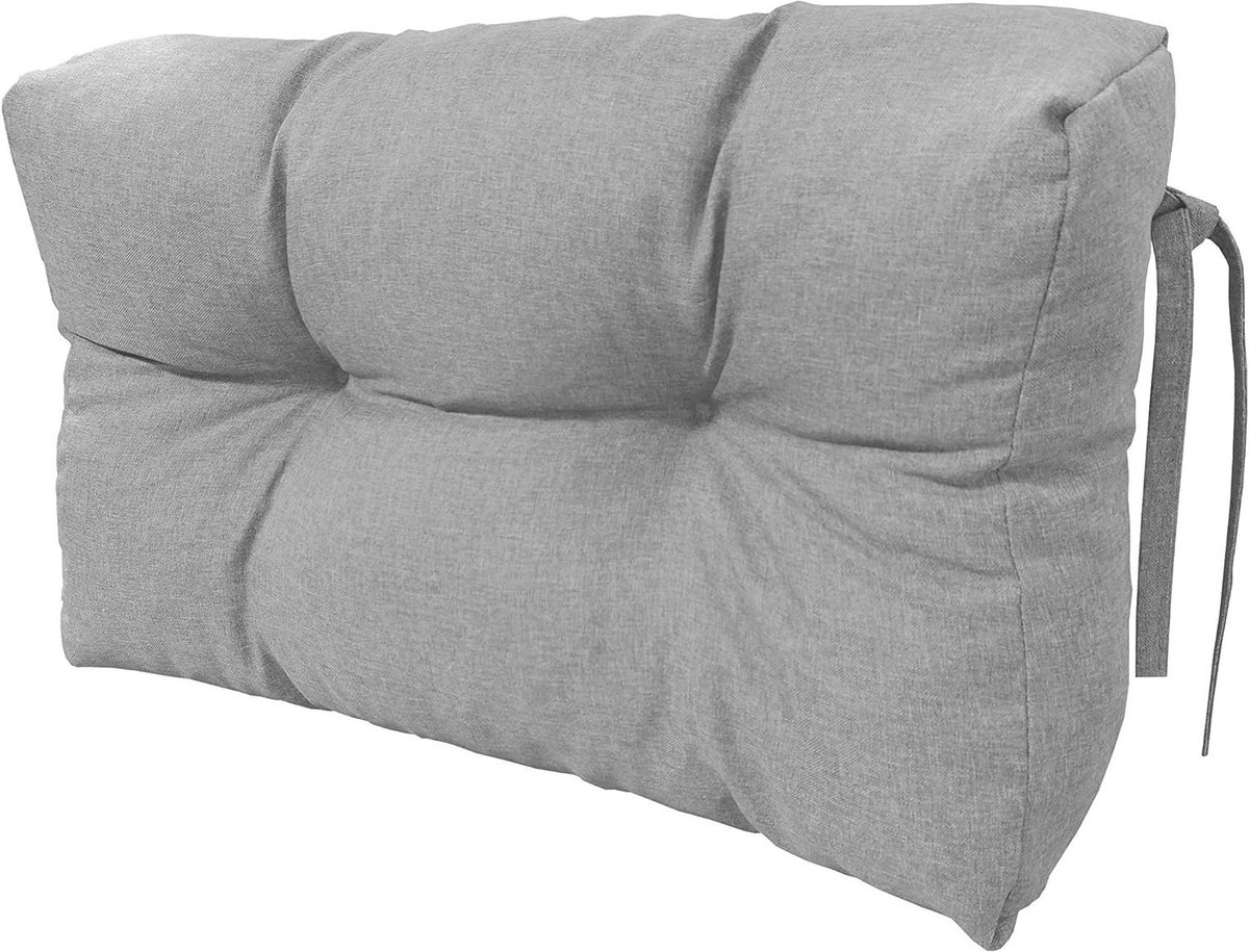 Palletkussen Set - Tuinkussen Europallet - Terras Meubilair - Oeko-Tex Gecertificeerd - 60x40x15 cm - Zilver