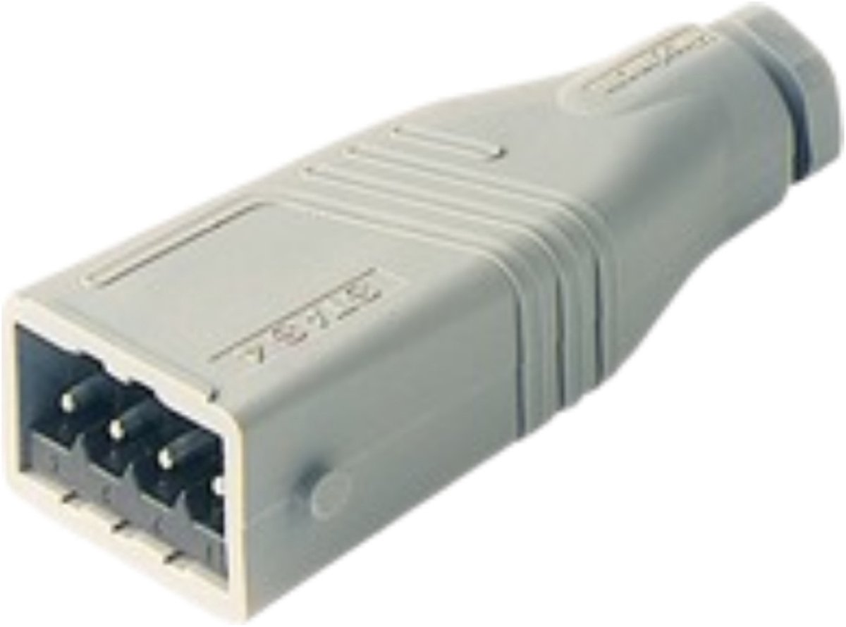 Cable Mount Male Straight Industrial Power Rated At 10A/250 V dc/400 V ac HDM