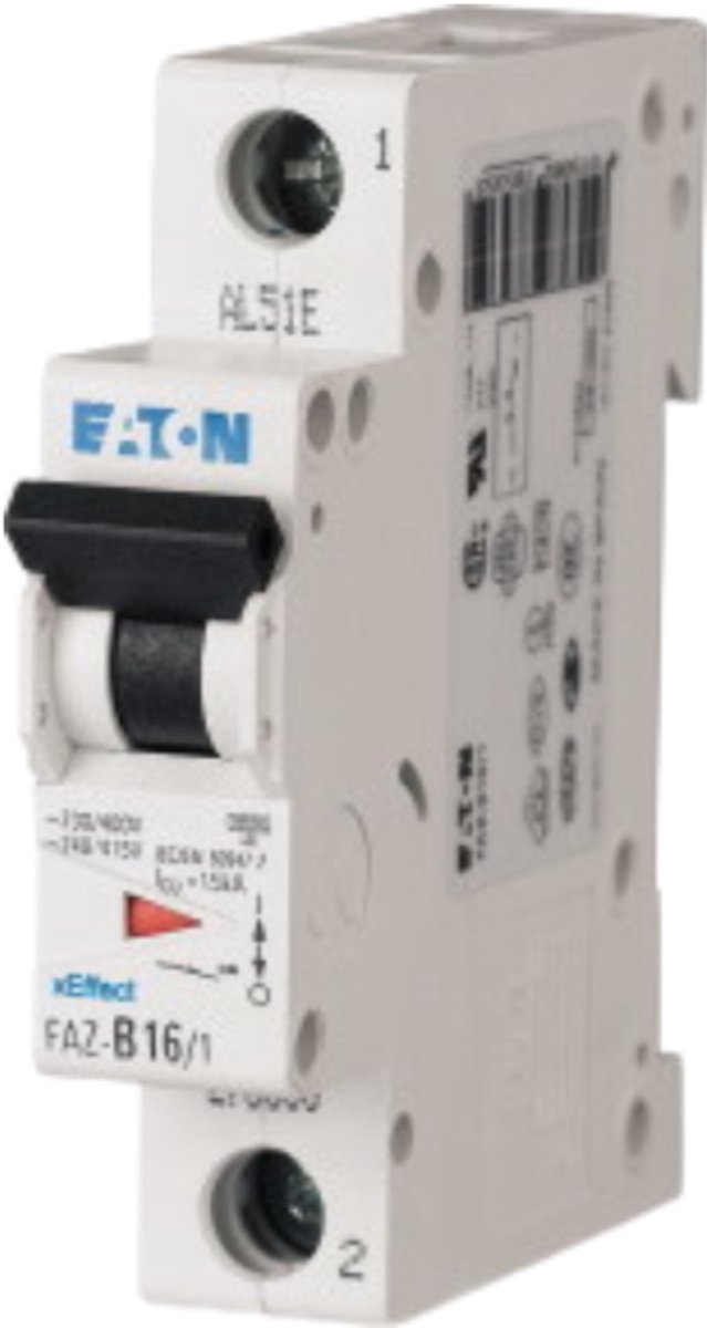Eaton Installatieautomaat, 13A, 1p, B-kar, 15kA