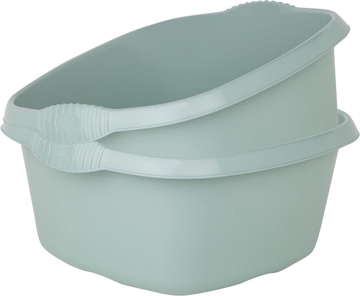 Spoelbak Set - Wasbak Set - Keuken Organisatie - Voedselveilig Kunststof - 9 Liter - Groen