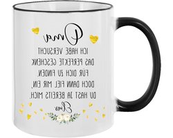 Cappuccinokop - Mok Koffiekop - Koffie Drinken - C-vormig Handvat - 95 mm Hoog - Wit