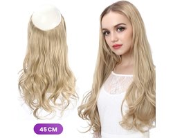 Nifkos - Premium Hair Extensions - Extension - Haarstuk - Blond Golvend Haar - Haren Vrouw - Haarstukje - 45 cm