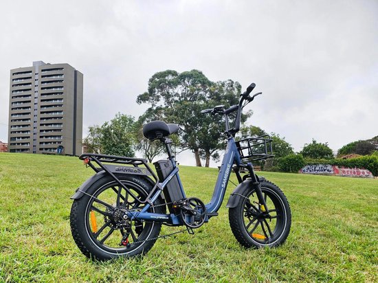 Samebike C05 Pro - Elektrische Fatbike - 250W Motor - 36V 13Ah Uitneembare Accu - 20x4 Inch Banden - 7 Versnellingen - Opvouwbaar - Max 25 km/h - LCD Display - LED Verlichting - Zwart van Merkloos — afbeelding 2