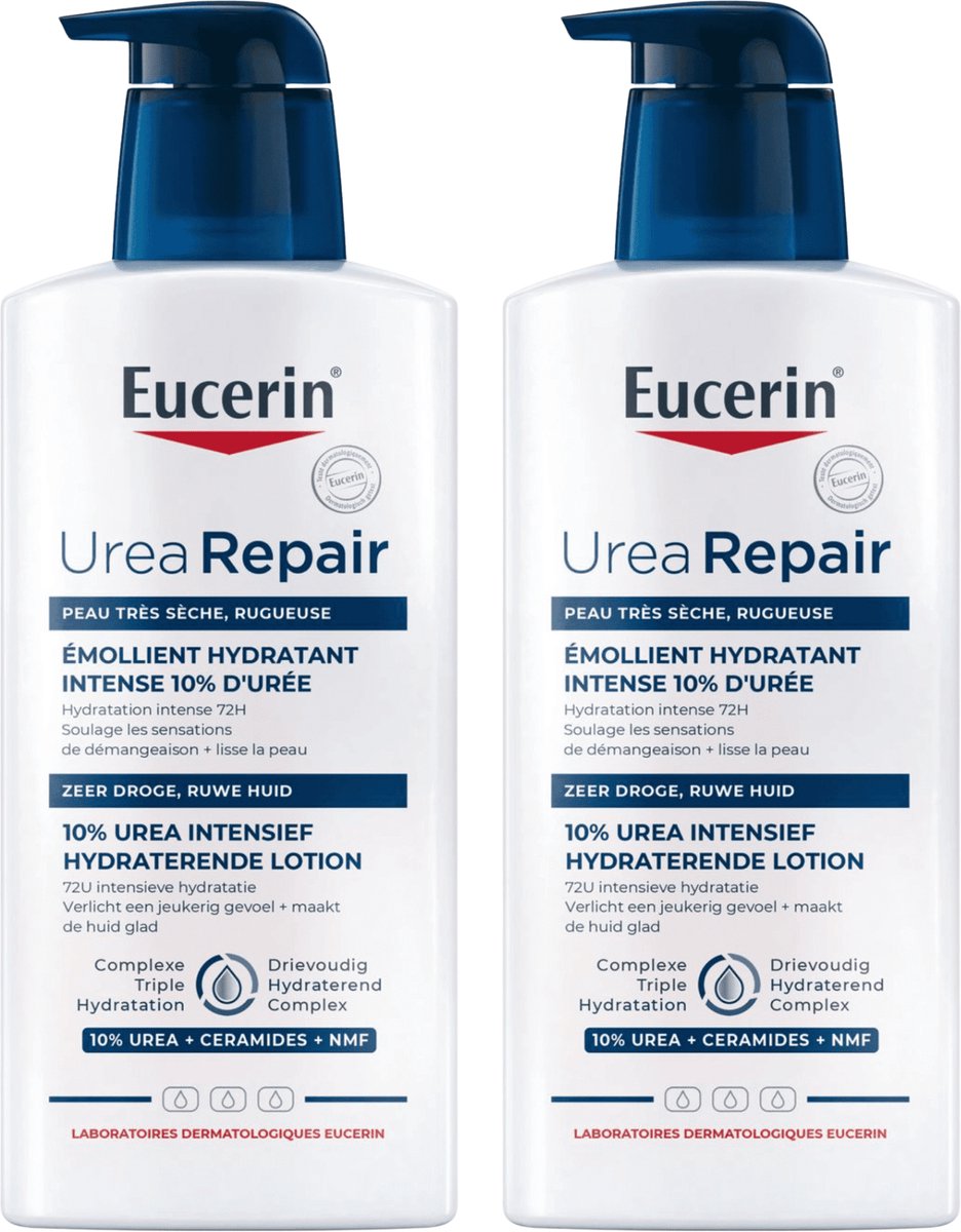 Bol.com Eucerin Urea Repair Plus Lotion 10% Urea 2x400ml aanbieding