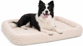 Hondenkussen – Hondenmand – Naya Rechthoekig Beige met rand 100,5x63,5cm – extra steun – comfortabel