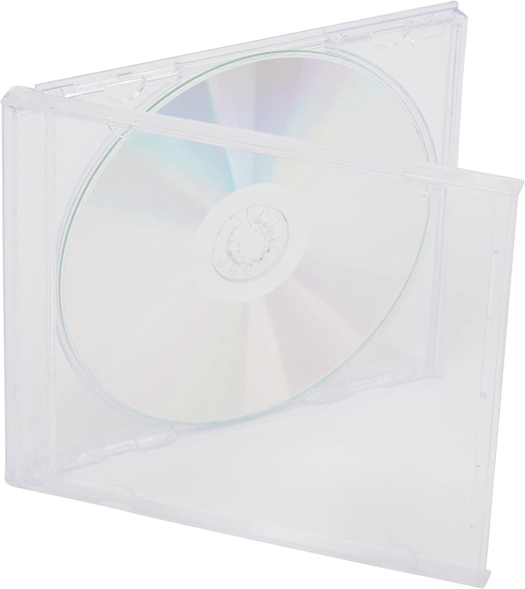 Allecto - CD DVD Jewel Cases - Professionele Kwaliteit - Transparante Tray - 5 Stuks - Geschikt voor Opslag - Duurzaam