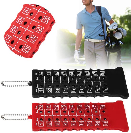 By shayne - Golf Score Counter Set - Handmatige Scoreborden - 2 Stuks - Sleutelhanger voor Golftraining - Golfaccessoires - Compact en gebruiksvriend. van By Shayne — afbeelding 2