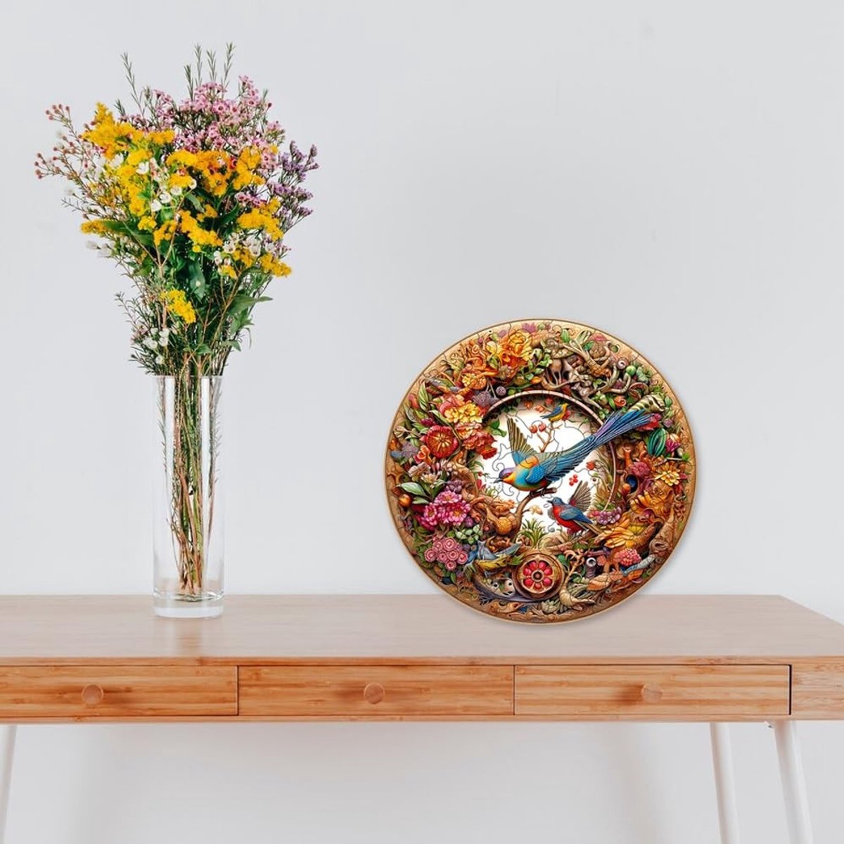 Allecto - Houten Puzzel - Wijze Vogel voor Volwassenen - Unieke Dierenvormen - Puzzelen als ontspanning - Creatieve uitdaging - Geschikt voor volwa...