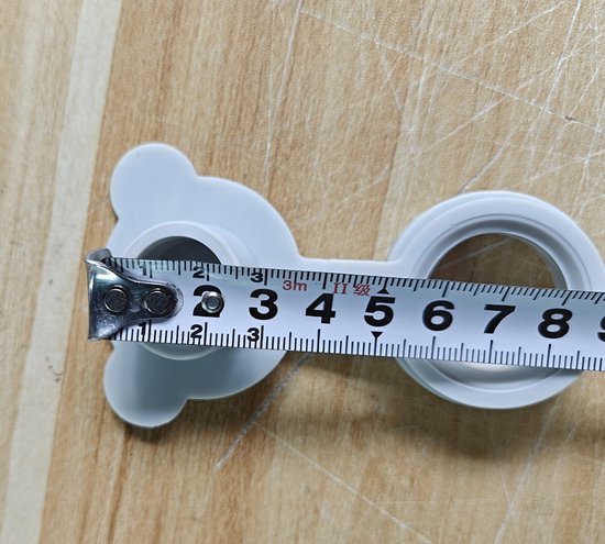 Tweedelige grijze badstop - universele maat - siliconenmateriaal, eenvoudig te installeren en te verwijderen - gatdiameter 2,5 cm - geschikt voor babybadjes en wastafels. van Merkloos — afbeelding 3