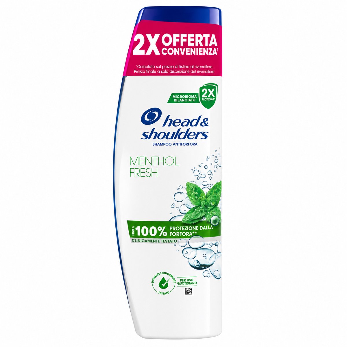 Head & Shoulders Menthol Fresh Anti-Roos Shampoo - 2 x 250ml - Voordeelverpakking